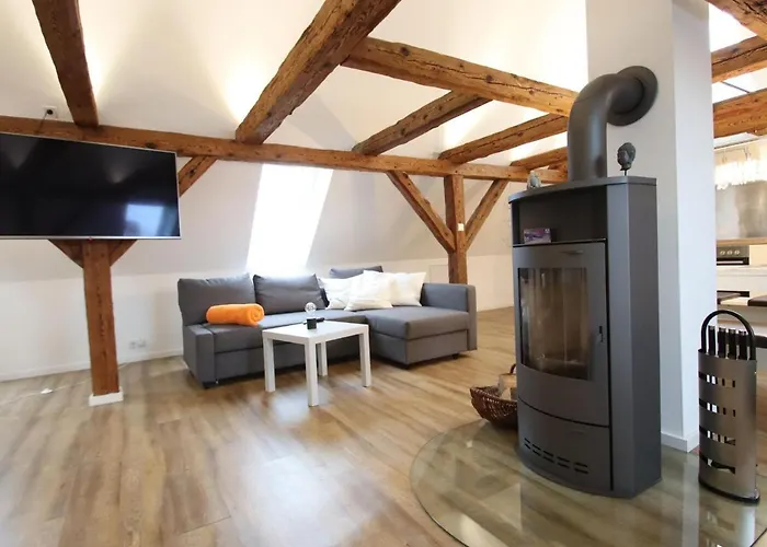 Am Plauer Mit Kamin 아파트 *